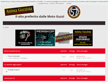 Tablet Screenshot of forum.guzzisti.it